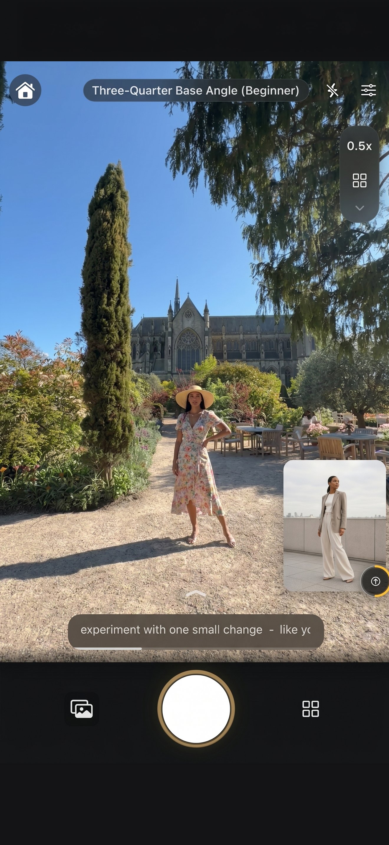 Camera matching view